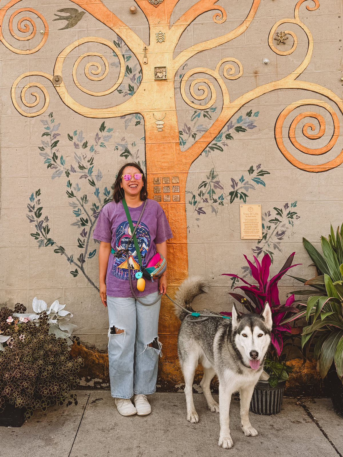 Adventures After Dark Acid Wash Tee